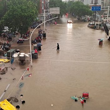 A flood in China
